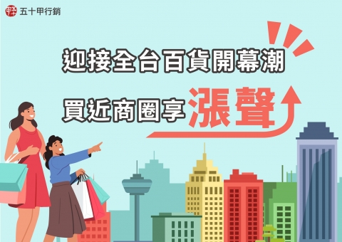 迎接全台百貨開幕潮！買近商圈享漲聲！